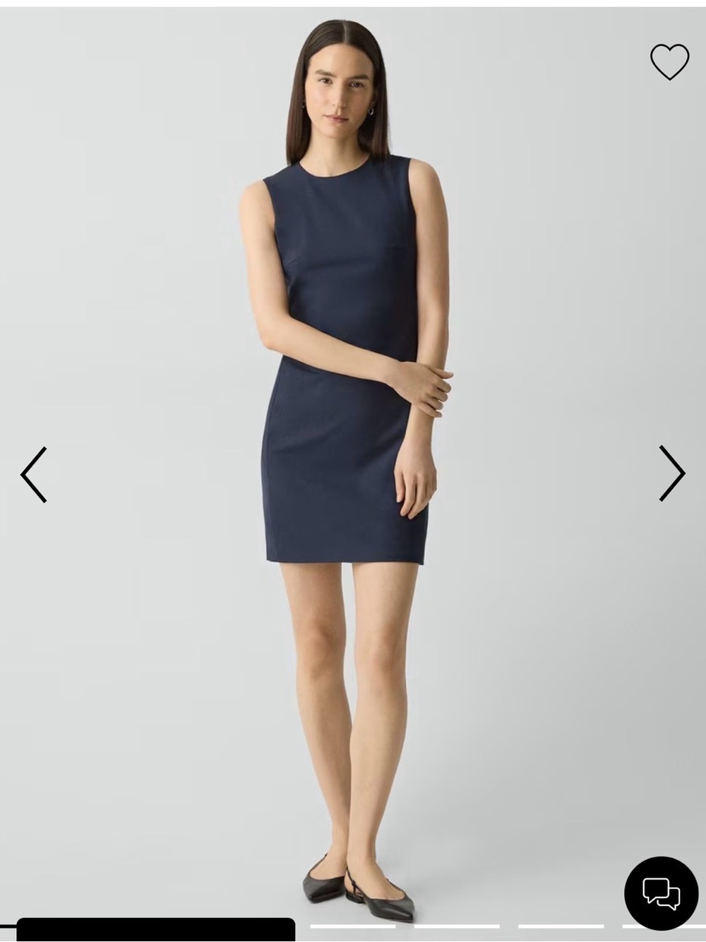Theory Sleeveless Fitted Dress in Good Wool